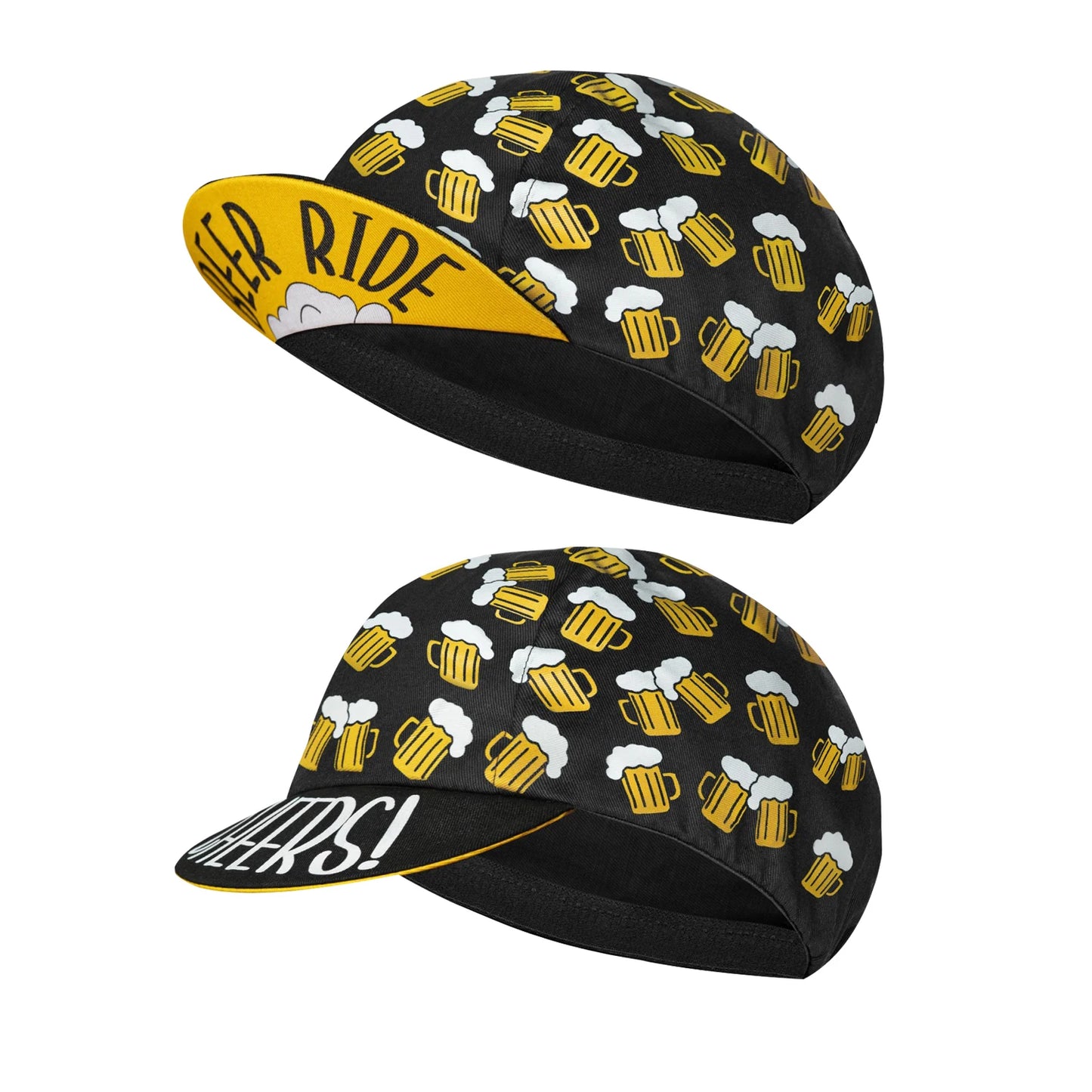 SweetMatt Classic Retro Beer Coffee Ice Cream Cartoon Polyester Cycling Caps Bicycle Quick Dry Sports Hats Summer Bike Balaclava