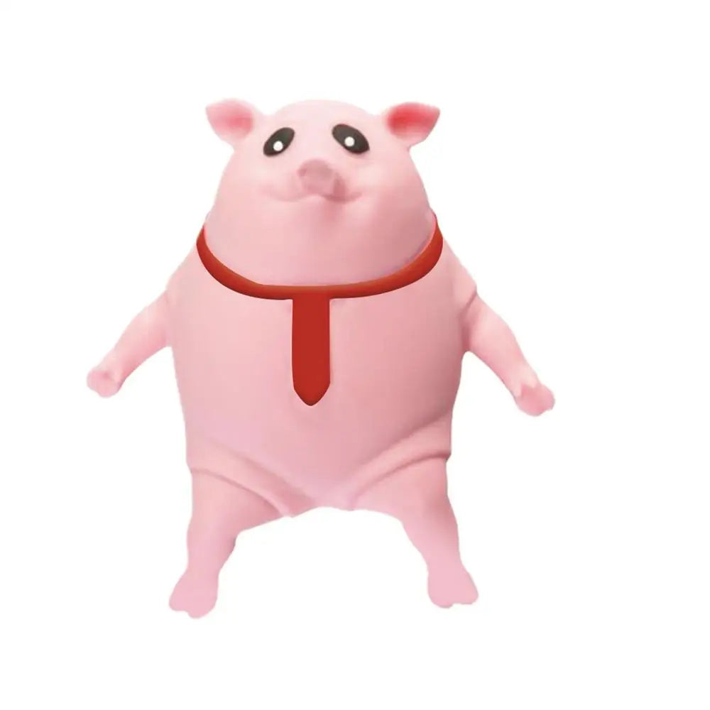 Cute Pink Pig Stress Relief Toy – Squeezable Animal Doll for Fun