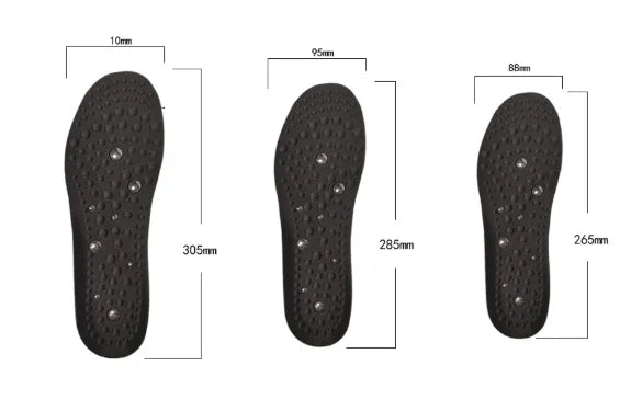 1 Pair High-end Acupressure Foot Insoles for Men Women Orthopedic Gel Magnetic Shoe Inserts Magnet Technology Support Insole - World Bazaar Life