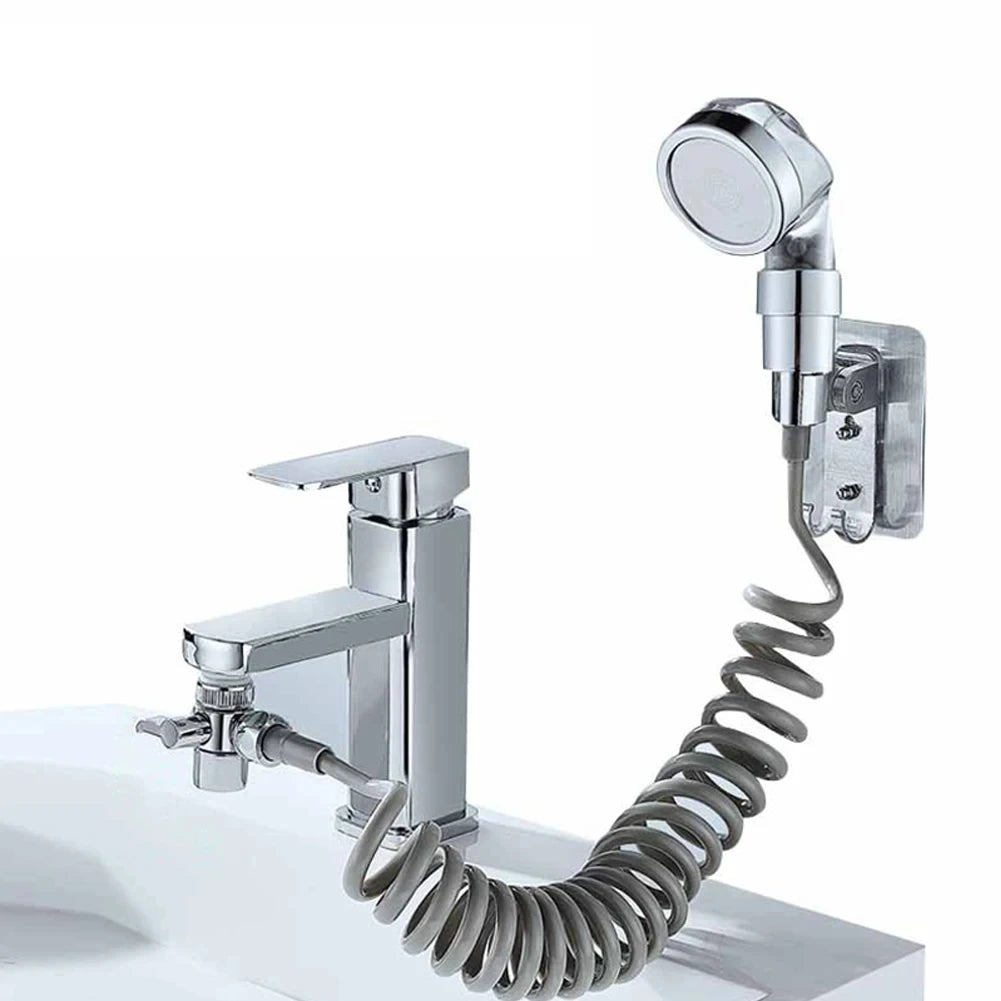Shower Faucet Set with Handheld Sprayer & Sink Booster-World Bazaar Life
