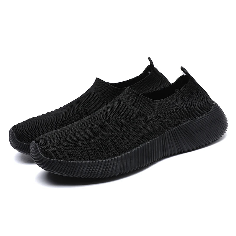 Kadın Vulkanize Ayakkabılar Yüksek Kaliteli Kadın Spor Ayakkabıları Slip On Flats Ayakkabılar Kadın Loafer'lar Büyük Beden 43 Yürüyüş Düz