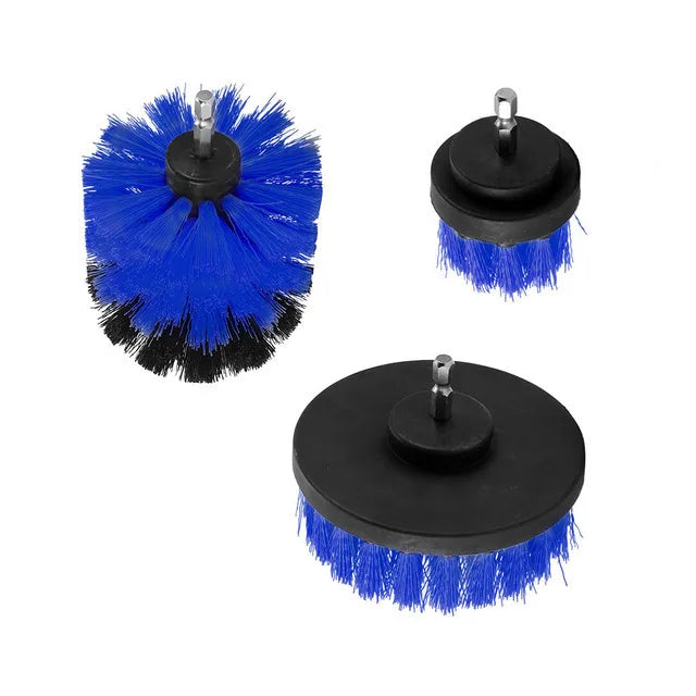 UNTIOR Electric Drill Brush Kit Power Scrubber Brush Attachments Set Scrub Wash Brushes Tools for Car Floor Tires Toilet Cleanin-World Bazaar Life