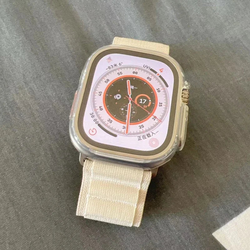 Ultra 49mm for Apple watch Case 45MM 41MM 44MM 40MM 42MM Transparent Cover Screen Protector Apple Watch Series 3 4 5 6 SE 7 8 - World Bazaar Life