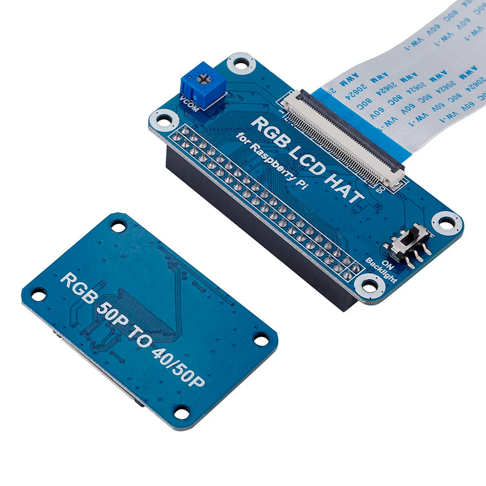 RGB LCD Driver Board Kit DPI Driver 50Pin to 40Pin Adapter Board For Raspberry Pi - World Bazaar Life