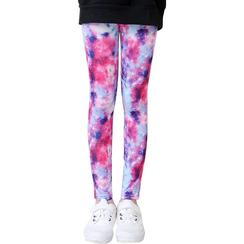 Spring Autumn Kids Pants for Girls Cartoon Girls Leggings Elastic Kids Dance Pants Thickened Kids Clothing for 4-12 Years Old-World Bazaar Life
