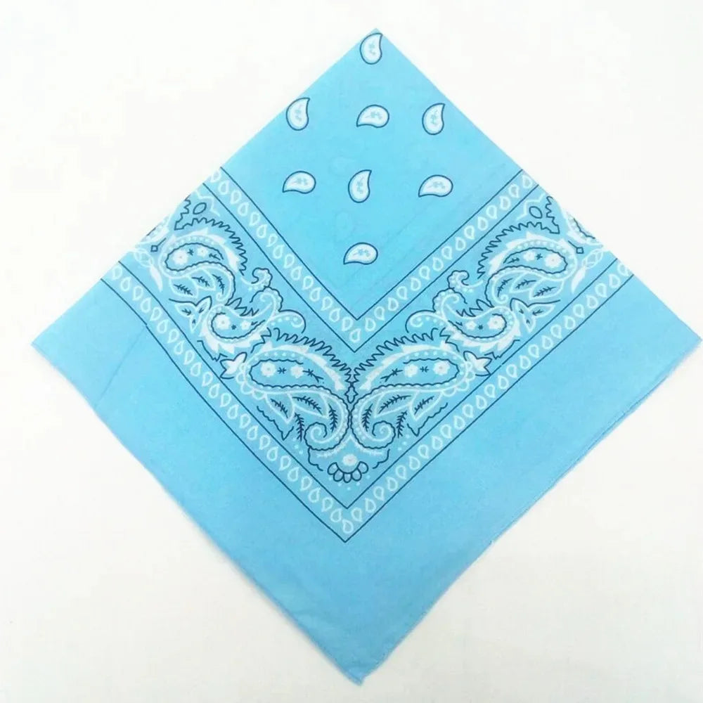 Unisex Men Women Bandana Hairband Cowboy Mens Biker Sports Headwear Wrist Hairwrap Single Sided Head Wrap Scarf Paisley - World Bazaar Life