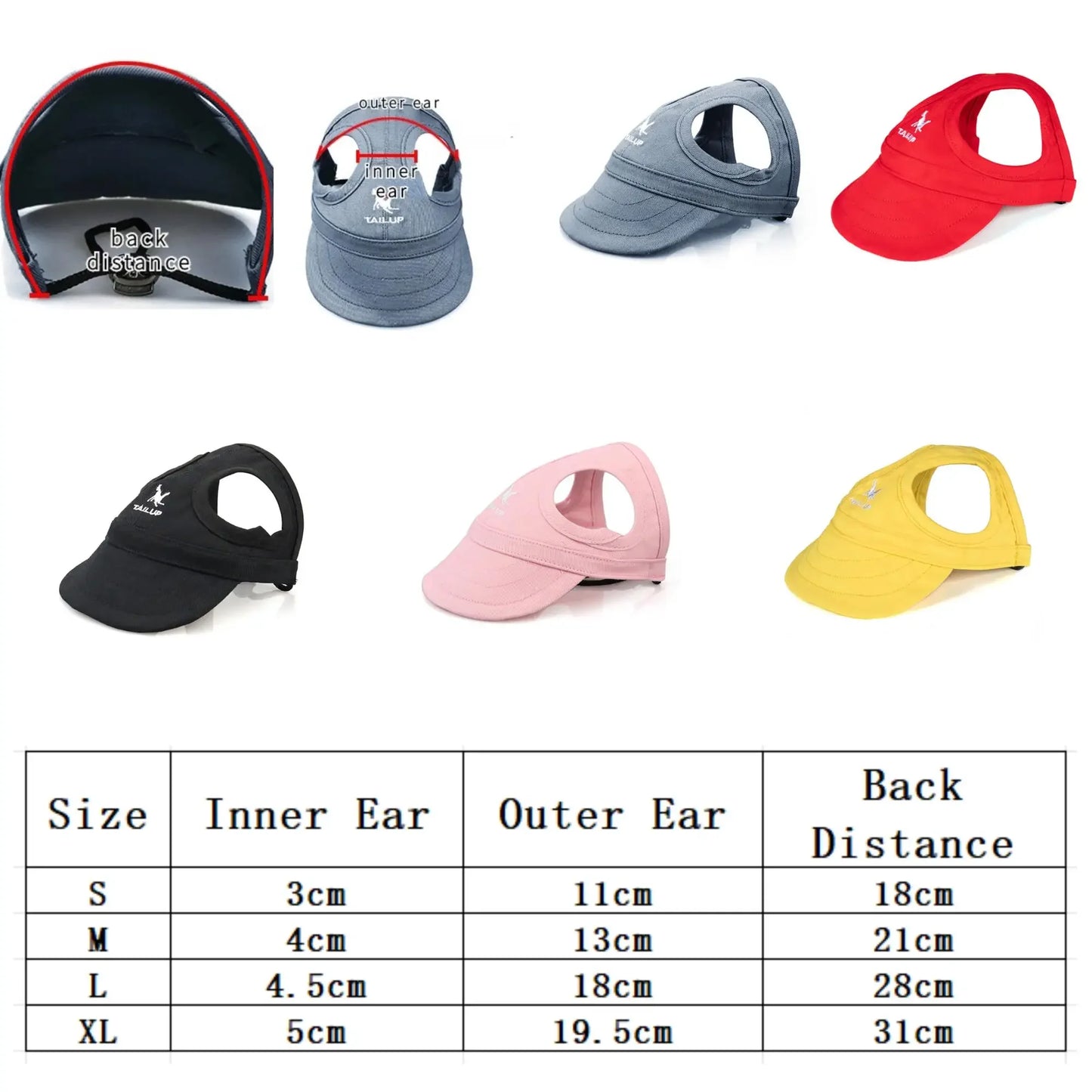 Adjustable Pet Dog Baseball Cap with Ear Holes for Small Medium Dogs Summer Dog Sun Hat Outdoor Hiking Pet Products-World Bazaar Life