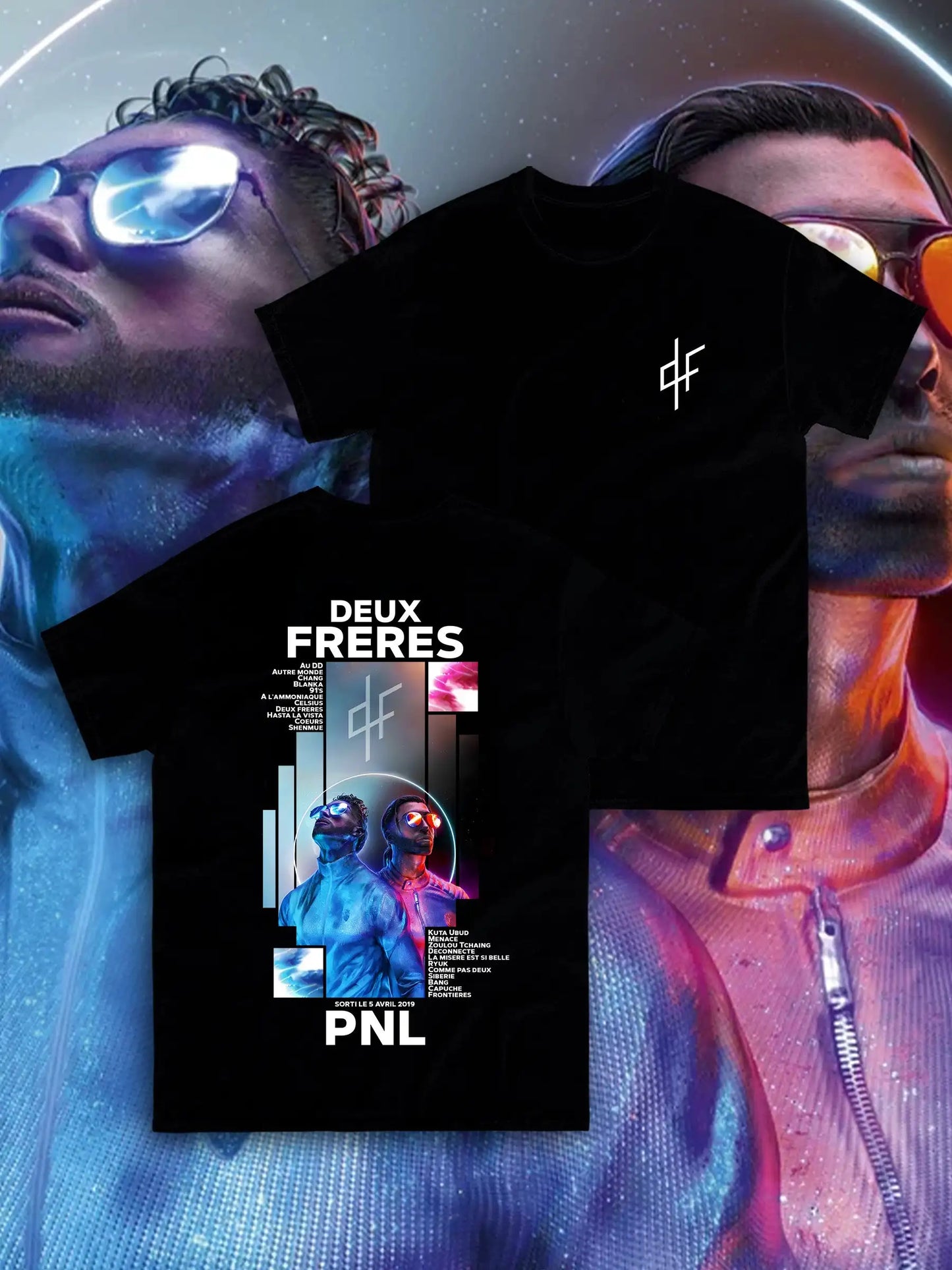 Le Monde Chico T Shirt PNL Album French Rapper Graphic Print T-shirt Men Women Hip Hop Fashion Short Sleeve Tee Shirt Streetwear-World Bazaar Life