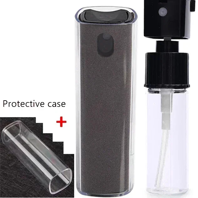 4in1 Microfiber Screen Cleaner Spray Bottle for Mobile Phone Ipad Computer Microfiber Polish Cloth Wipe Cleaning Glasses Wipes