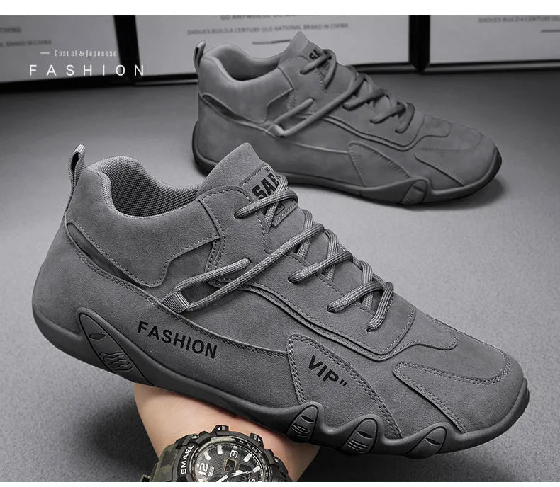 Erkekler için açık hava spor yürüyüş ayakkabıları dört mevsim yeni kaymaz konforlu iş ayakkabıları moda gençlik gündelik trend ayakkabılar erkek spor ayakkabıları