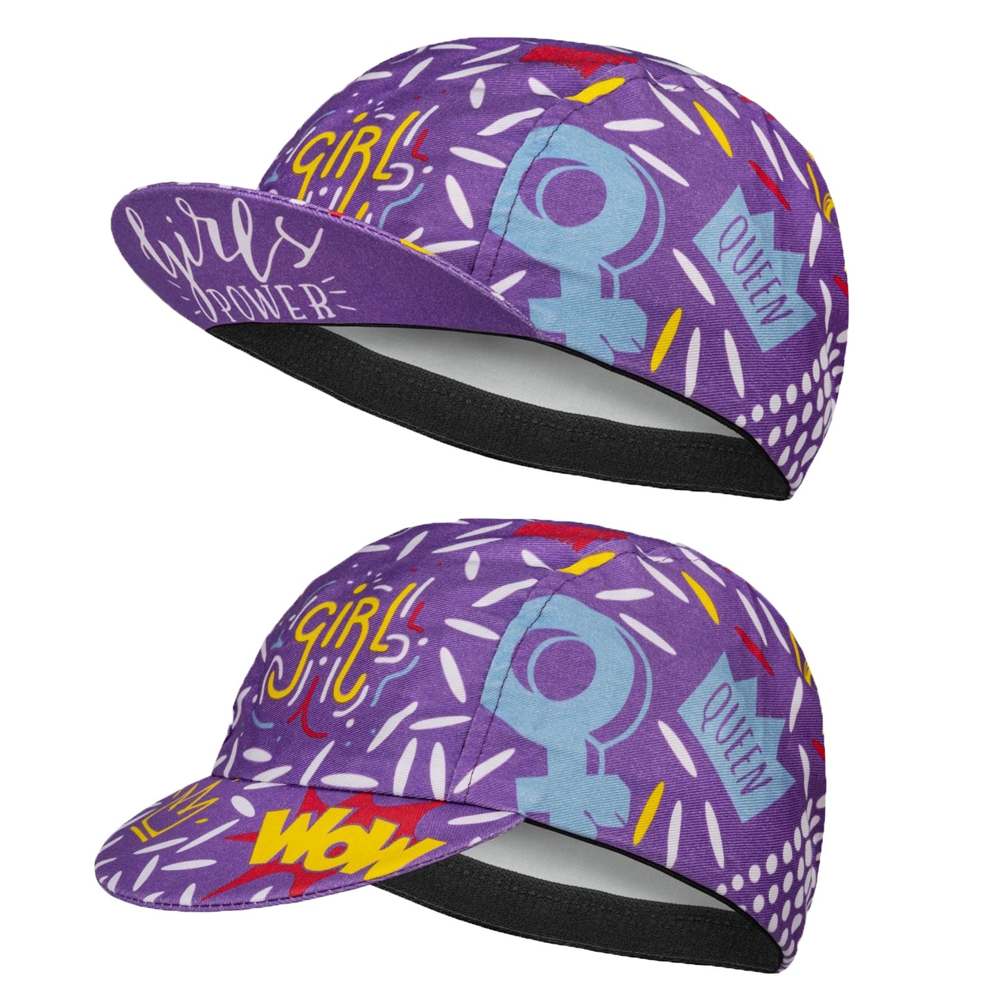SweetMatt Classic Retro Beer Coffee Ice Cream Cartoon Polyester Cycling Caps Bicycle Quick Dry Sports Hats Summer Bike Balaclava