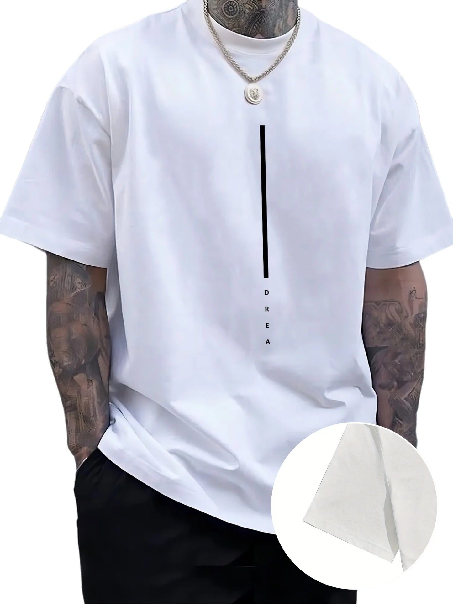 TOQUCL Men's T-Shirt Short Sleeve Crew Neck Print Top in Sports for Spring / Summer Casual Wear
