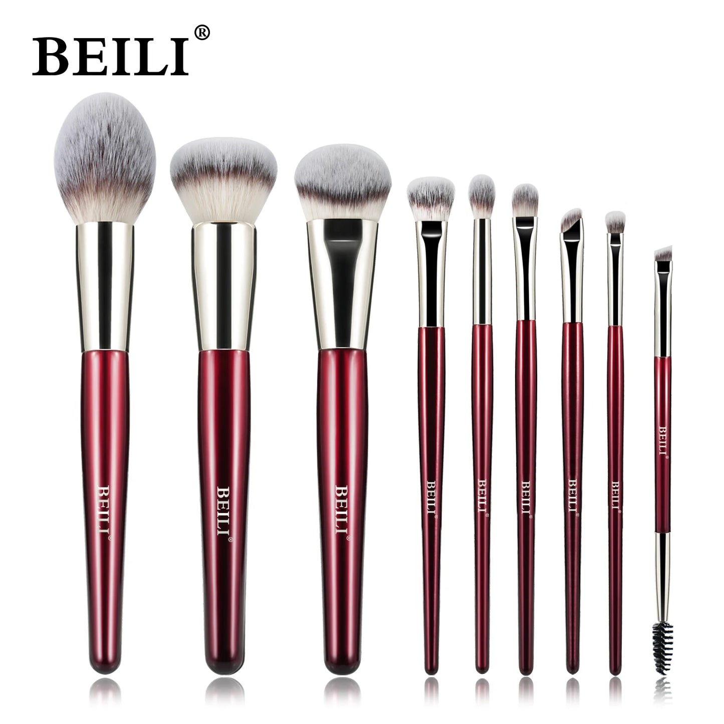 BEILI 9/15/30Pcs Pro Makeup Brushes Suitable for Foundation Powder Concealer Eyeshadow Eyebrow Eyelashes Eyeliner Brush Set-World Bazaar Life