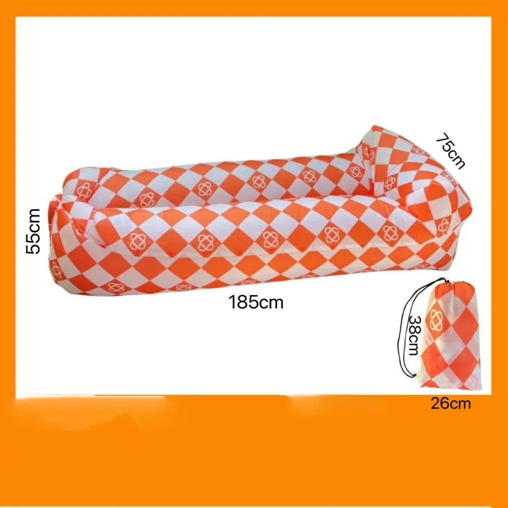 WW Garden sofa Trend Outdoor Fast Inflatable Air Sofa Bed GoodQuality Sleeping Bag Inflatable AirBag Lazy bag Beach Sofa Skz Pig