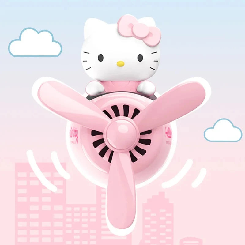 Sanrio Accesiories Hello Kitty Car Small Plane Fragrance Car Decoration Accessories Kawaii Outlet Air Freshener New Hot Sale-World Bazaar Life