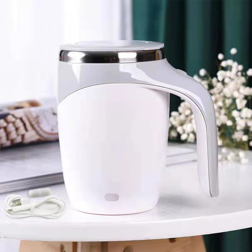 Magnetic Self-Stirring Mug – USB Rechargeable Coffee Mixer Cup-World Bazaar Life