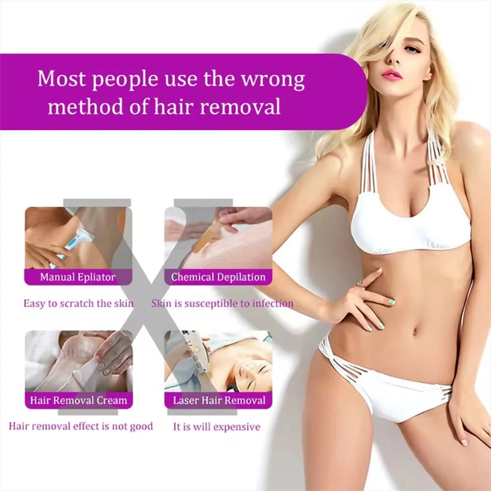 Electric Epilator Electric Shaver Razor Mini Rechargeable Removes Painless Hair Removal Facial Epilator for Facial Body ? ?-World Bazaar Life