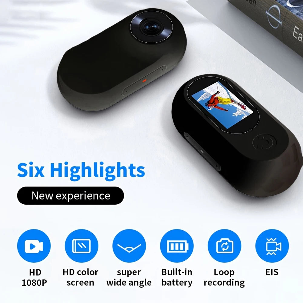Sport Action Camera HD 1080P Wireless Collar Camera No WiFi Needed Dog Cat Pet Collar Camera Video Recorder for Indoor/Outdoor