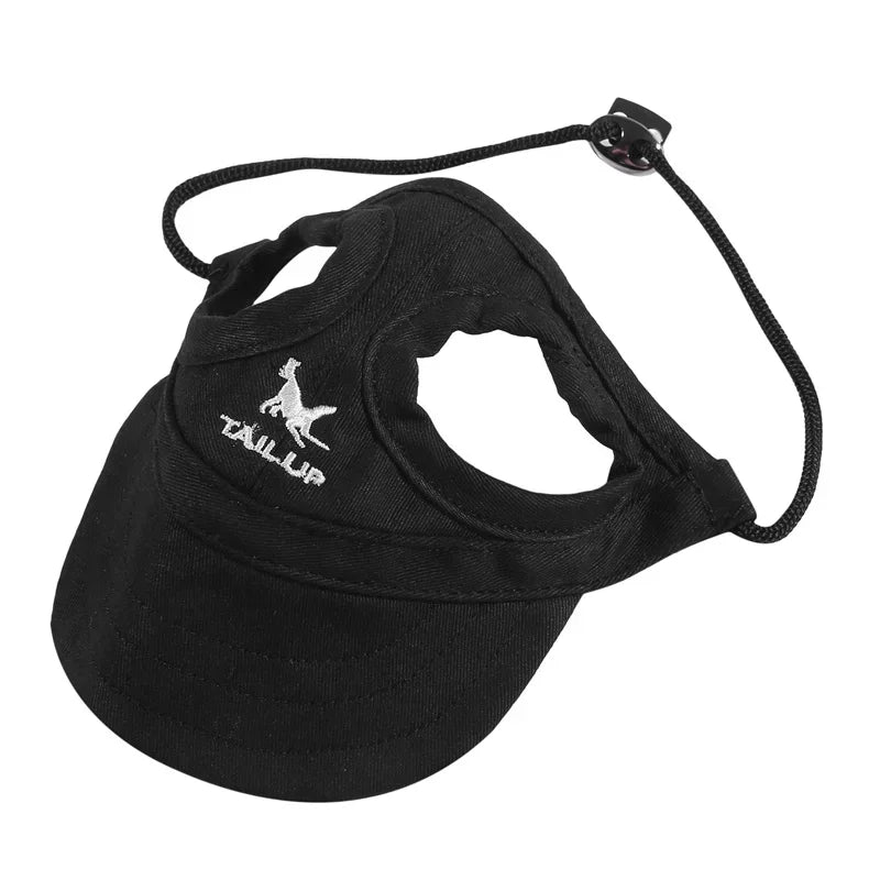 Small Puppy Pets Summer Solid Color Cap Dog Baseball Visor Hat Outdoor Accessories Sun Bonnet Travelhelmet-World Bazaar Life