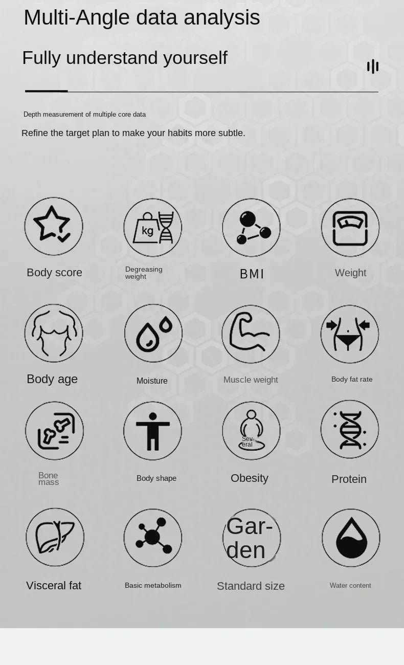Body fat scale for weight loss special intelligent precision weight scale for girls' small electronic body fat scale