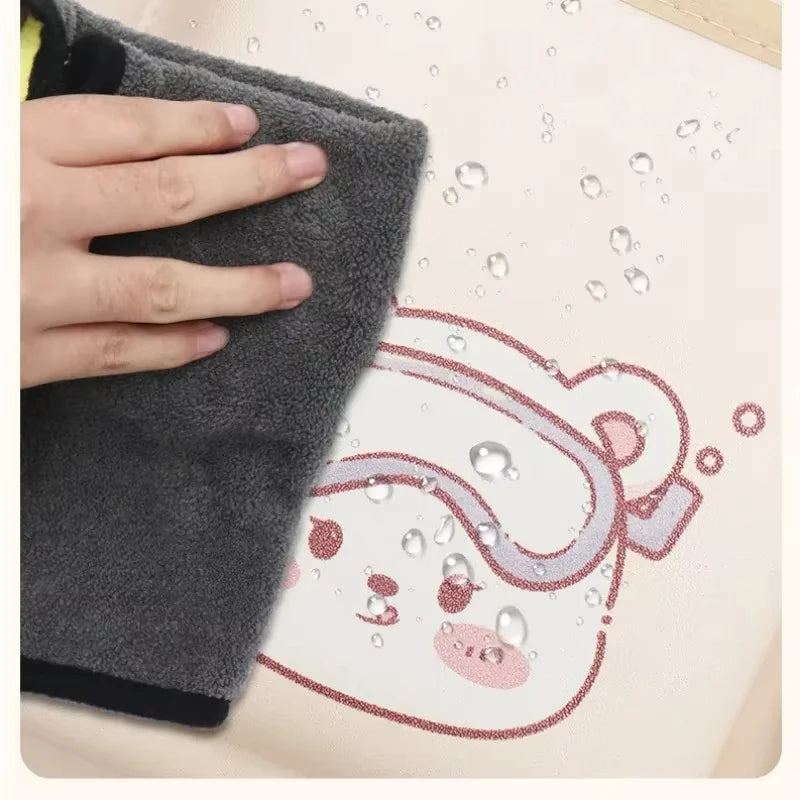Car Seat Back Storage Bag Hanging Anti-Kick Pad With Handle Anti-Wear Universal Car Back Storage Bag Cute Children-World Bazaar Life