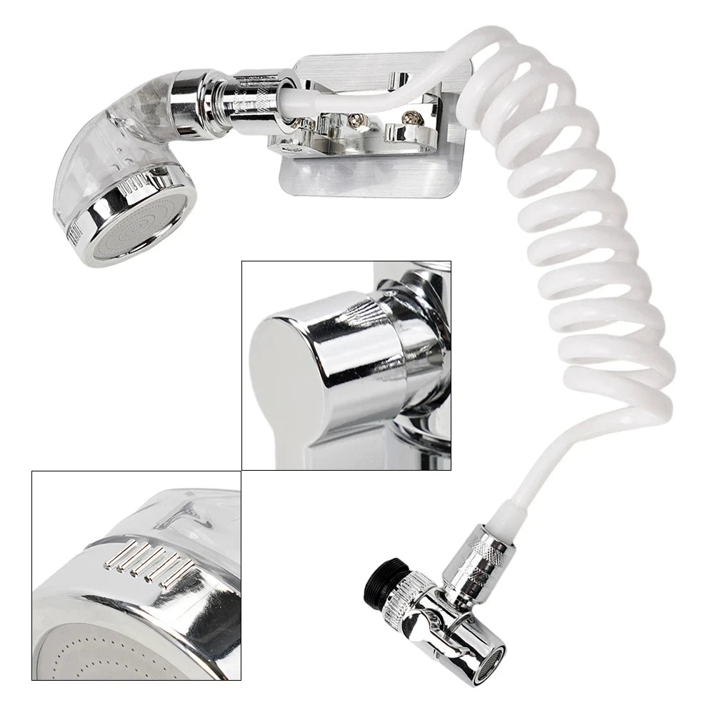 Shower Faucet Set with Handheld Sprayer & Sink Booster-World Bazaar Life