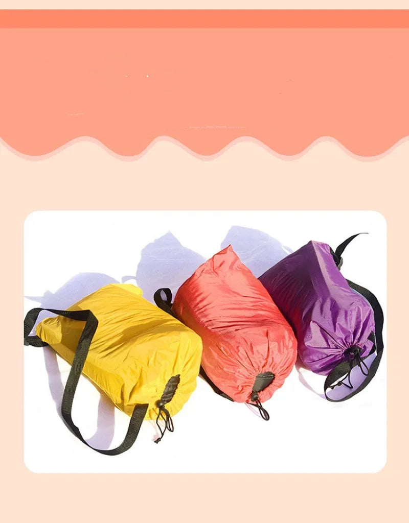 WW Garden sofa Trend Outdoor Fast Inflatable Air Sofa Bed GoodQuality Sleeping Bag Inflatable AirBag Lazy bag Beach Sofa Skz Pig