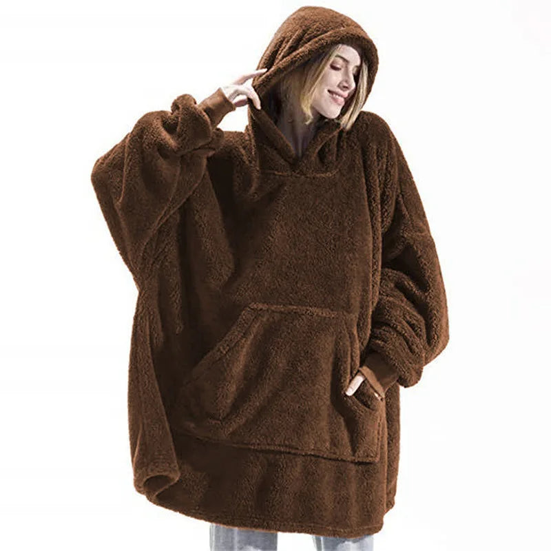 Women's Velvet Hoodie Pajamas with Pockets-World Bazaar Life
