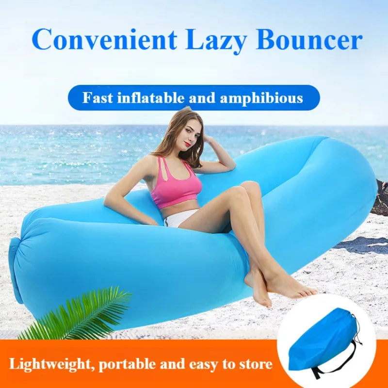 Air Sofa Bed for Camping, Beach & Travel – Compact & Waterproof-World Bazaar Life