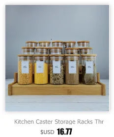 Glass Cereal Storage Jars – Sealed Kitchen Food Containers-World Bazaar Life