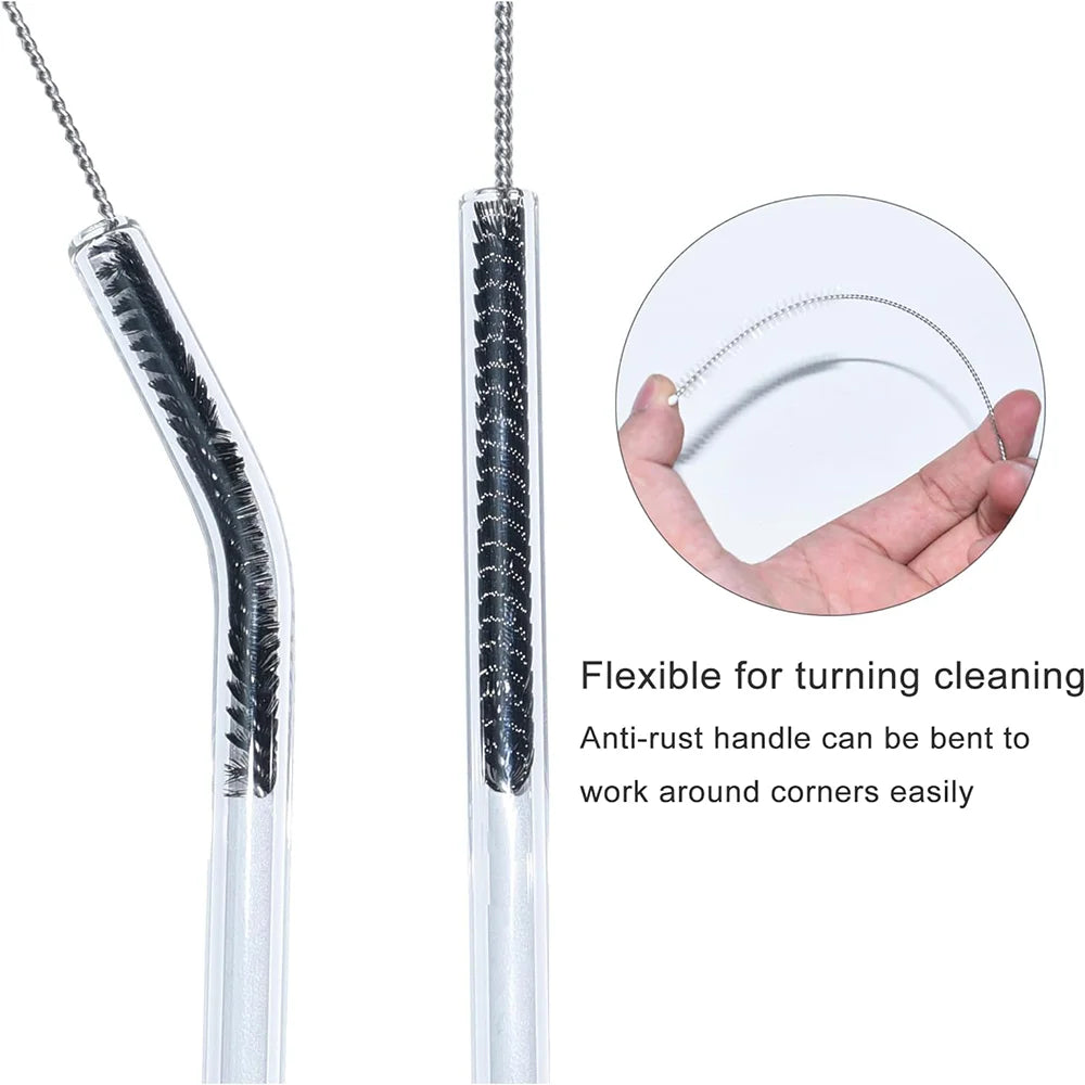 10PCS Multifunctional Nylon Cleaning Brush Set for Straw, Tube & Keyboard - World Bazaar Life