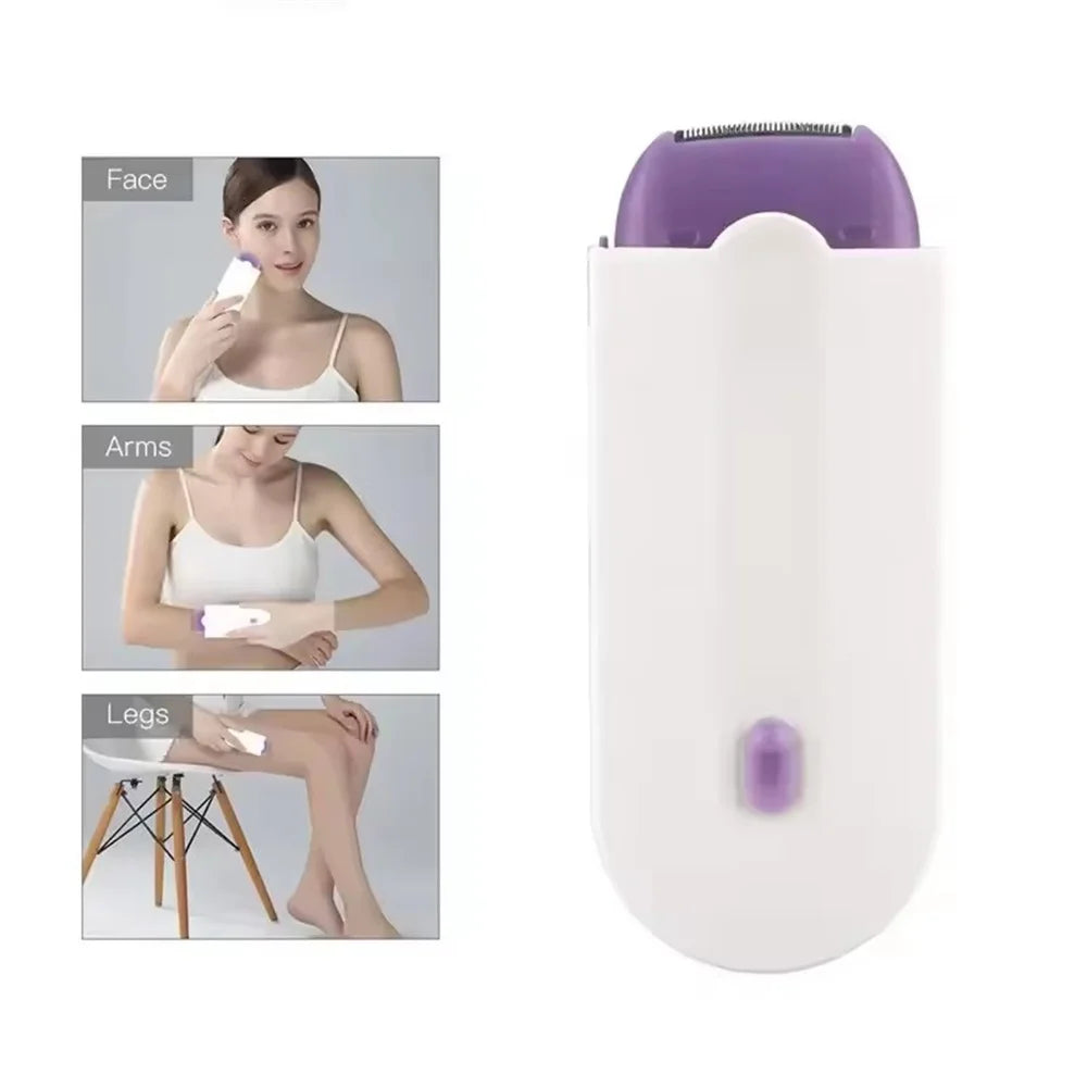 Electric Epilator Electric Shaver Razor Mini Rechargeable Removes Painless Hair Removal Facial Epilator for Facial Body ? ?-World Bazaar Life