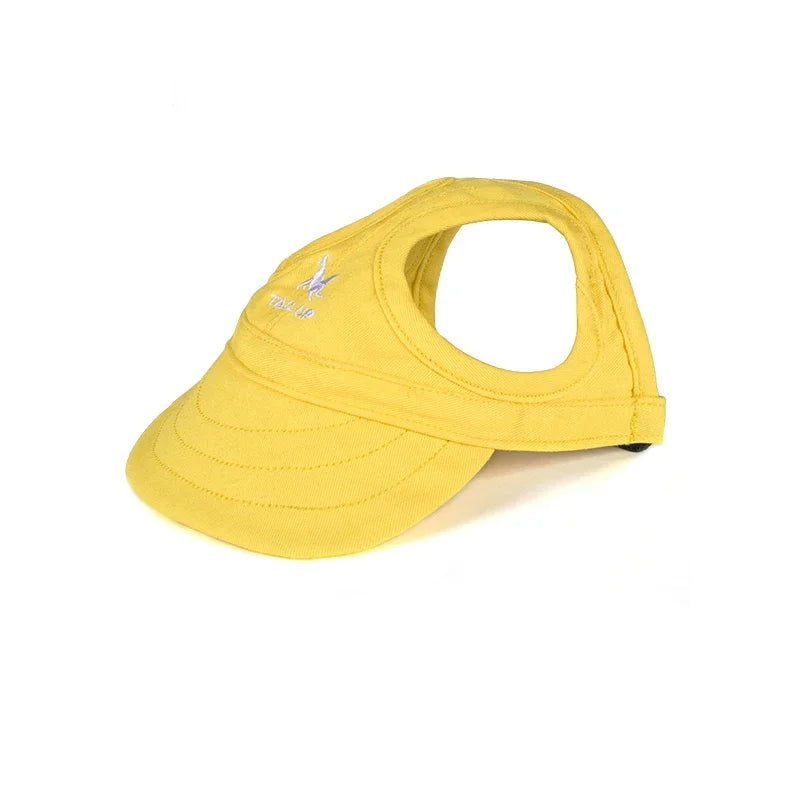 Adjustable Pet Dog Baseball Cap with Ear Holes for Small Medium Dogs Summer Dog Sun Hat Outdoor Hiking Pet Products-World Bazaar Life