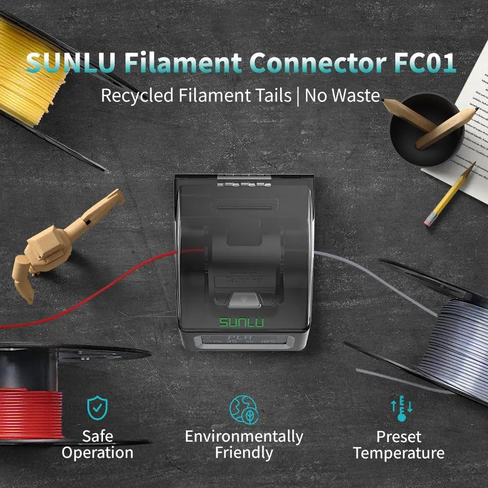 SUNLU Official filament connector 1.75mm For PLA/PETG/TPU/ABS/PA/Nylon filament connect Fast Welding 3D Printer filament - World Bazaar Life