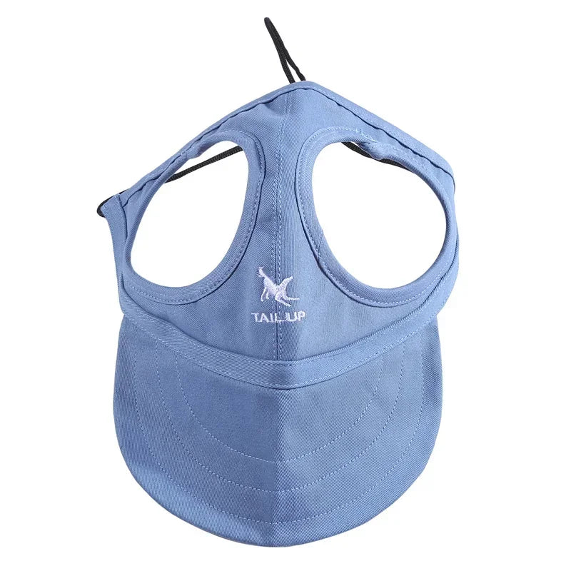 Small Puppy Pets Summer Solid Color Cap Dog Baseball Visor Hat Outdoor Accessories Sun Bonnet Travelhelmet-World Bazaar Life