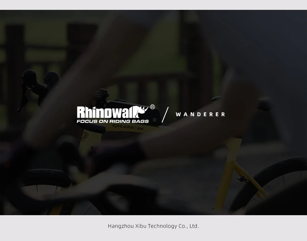 Rhinowalk Bike Frame Bag 2.1L-2.7L Splash-Proof Bicycle Under Tube Bag Triangle Bag Double Sided SBS Zipper Bottom binding syste
