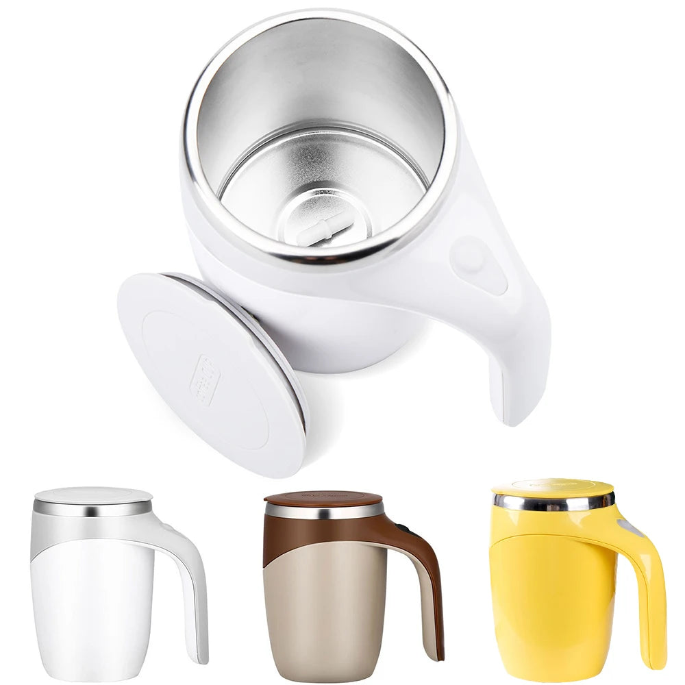 Magnetic Self-Stirring Mug – USB Rechargeable Coffee Mixer Cup-World Bazaar Life