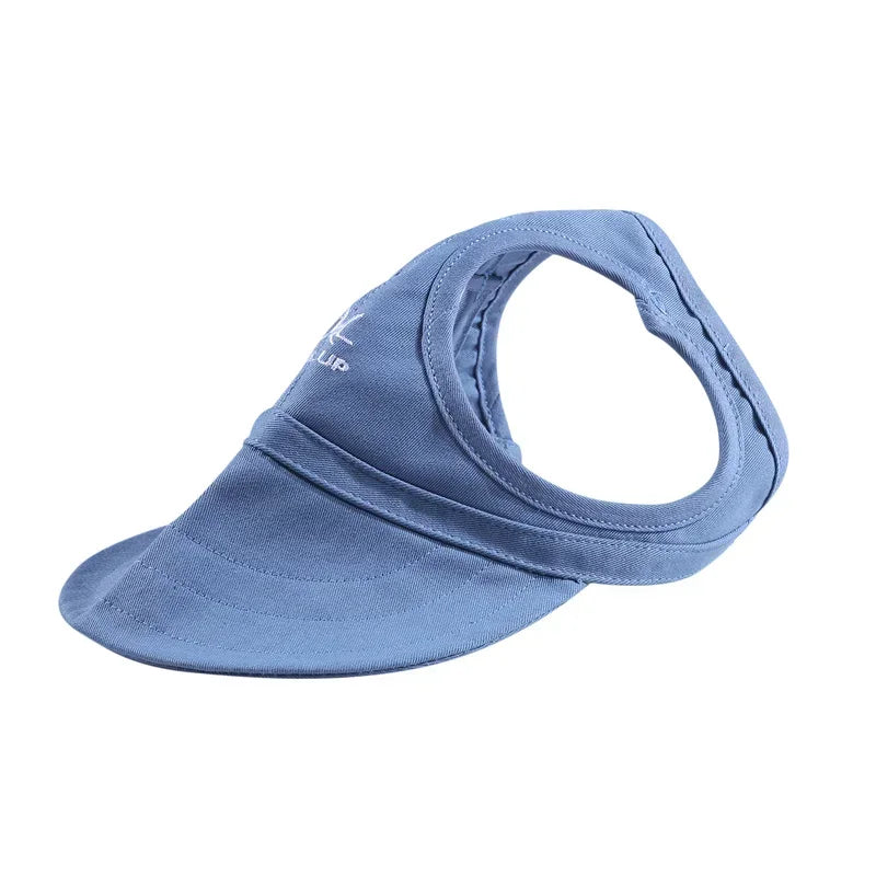 Small Puppy Pets Summer Solid Color Cap Dog Baseball Visor Hat Outdoor Accessories Sun Bonnet Travelhelmet-World Bazaar Life