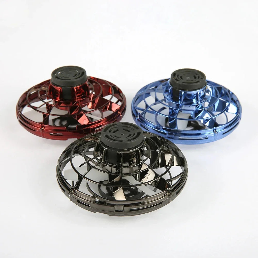 Mini Drone LED UFO Fingertip flying machine induction gyroscope Decompression adult children's toys