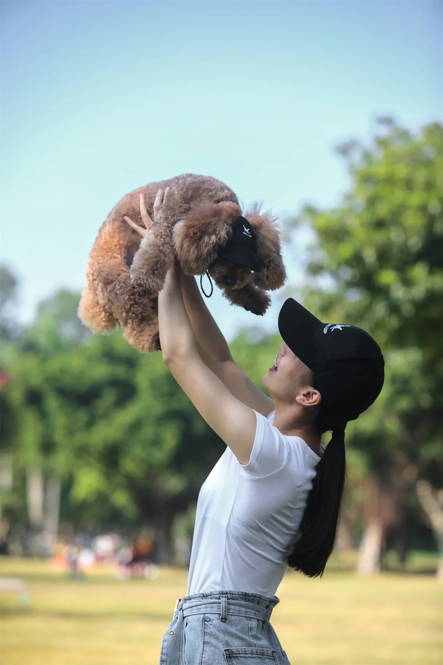 Adjustable Pet Dog Baseball Cap with Ear Holes for Small Medium Dogs Summer Dog Sun Hat Outdoor Hiking Pet Products-World Bazaar Life