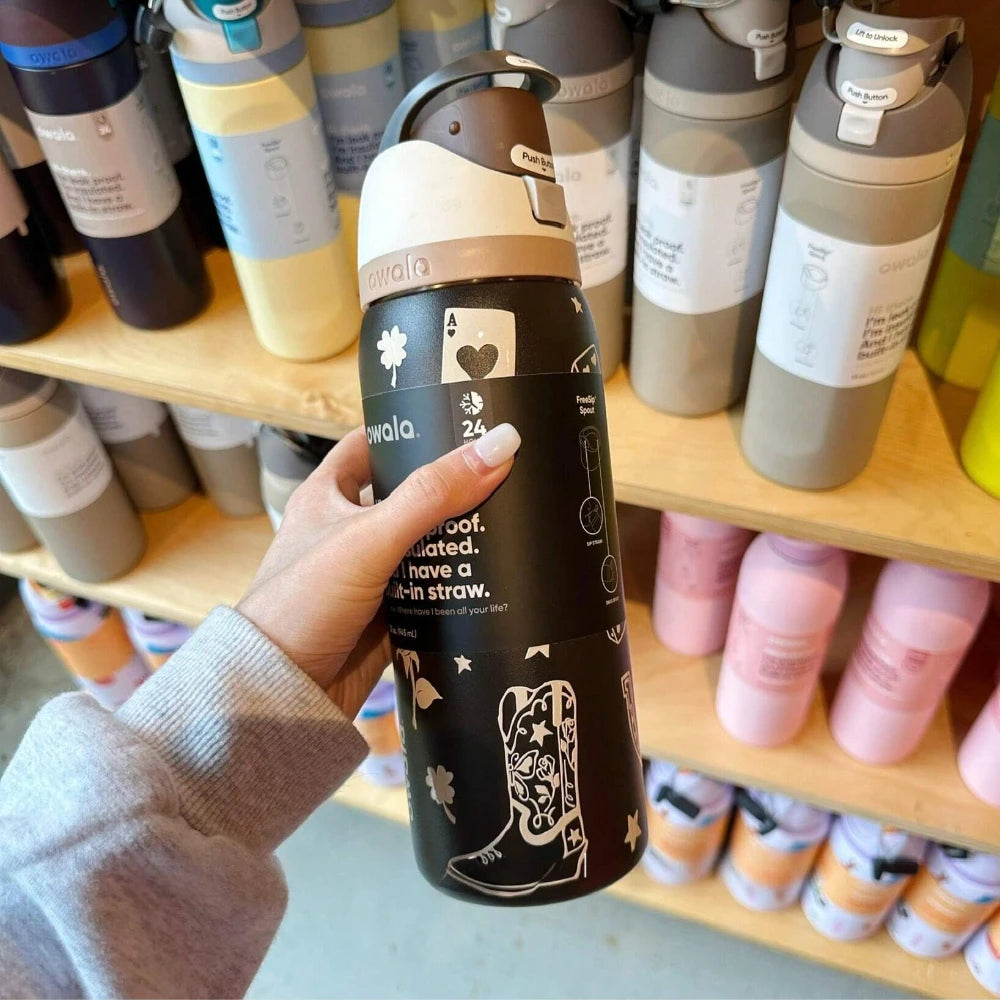 32 Oz Insulated Stainless Steel Cup Water Bottle with Straw, BPA-Free Sports Water Bottle, Great for Travel-World Bazaar Life