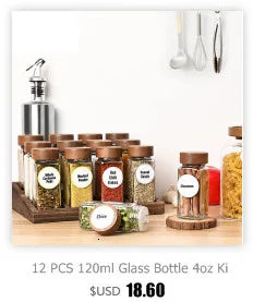 Glass Cereal Storage Jars – Sealed Kitchen Food Containers-World Bazaar Life