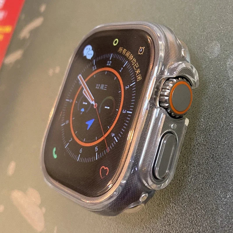 Ultra 49mm for Apple watch Case 45MM 41MM 44MM 40MM 42MM Transparent Cover Screen Protector Apple Watch Series 3 4 5 6 SE 7 8 - World Bazaar Life
