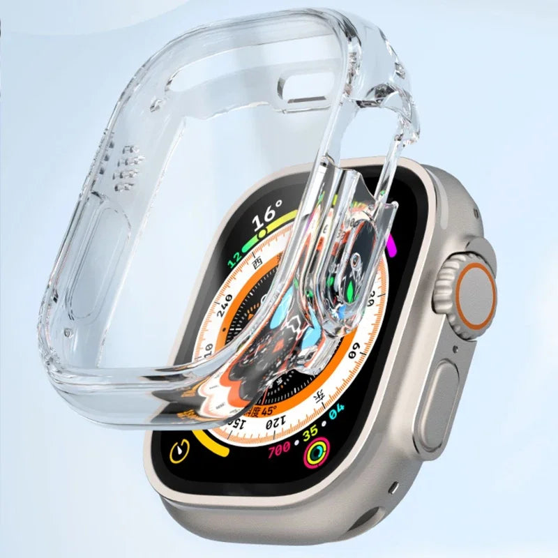 Ultra 49mm for Apple watch Case 45MM 41MM 44MM 40MM 42MM Transparent Cover Screen Protector Apple Watch Series 3 4 5 6 SE 7 8 - World Bazaar Life