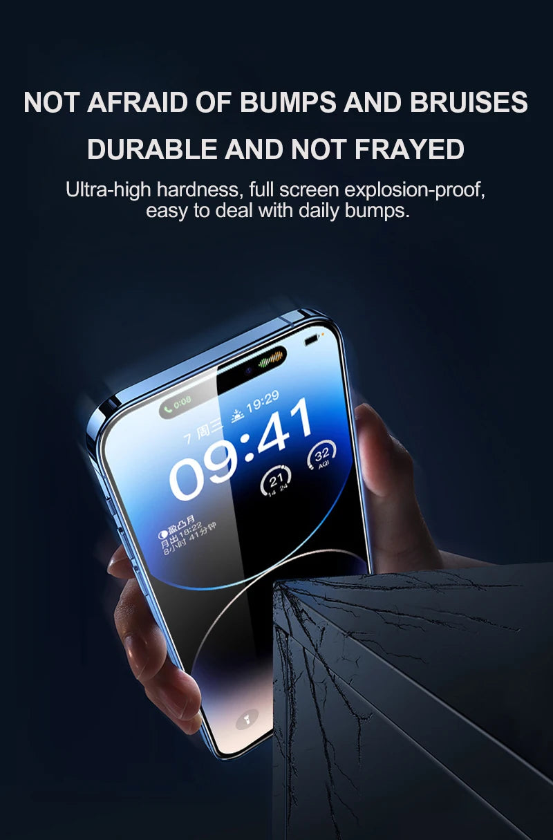 3-Pack Premium Tempered Glass Screen Protectors for iPhone 14, 13, 15, 11, 16 Pro Max & More - Top-Rated, User-Friendly