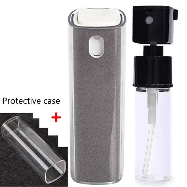 4in1 Microfiber Screen Cleaner Spray Bottle for Mobile Phone Ipad Computer Microfiber Polish Cloth Wipe Cleaning Glasses Wipes
