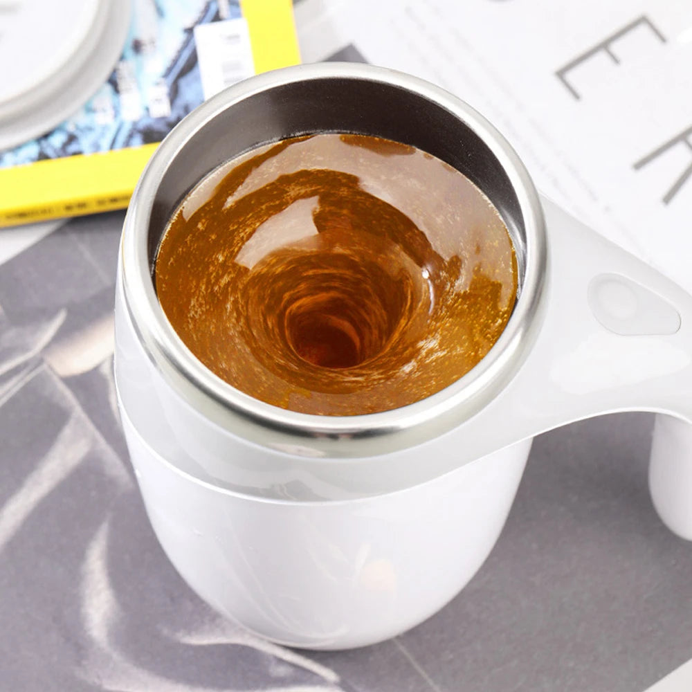 Magnetic Self-Stirring Mug – USB Rechargeable Coffee Mixer Cup-World Bazaar Life