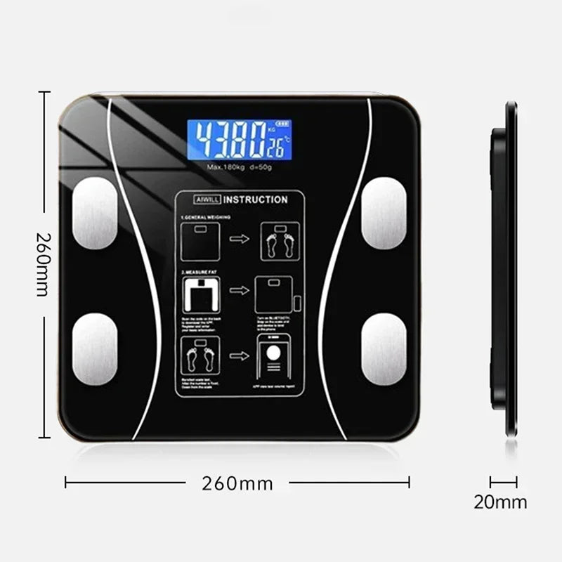 LED Smart Body Fat Scale – Wireless Digital Analyzer & Accurate Measure