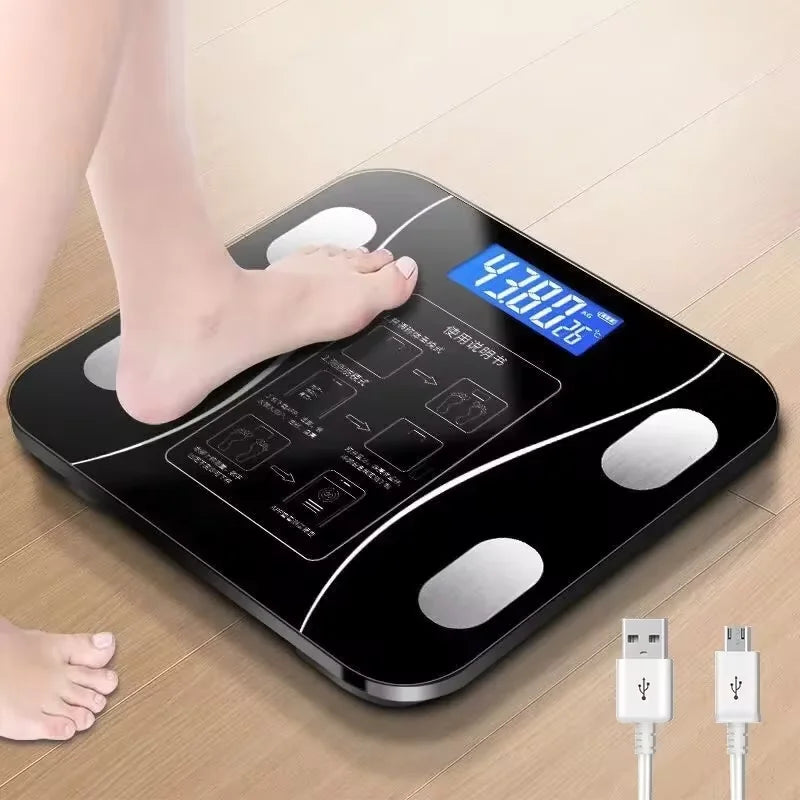 Smart Bluetooth Body Fat Scale Weight Loss Precision Electronic Scale with Mobile App for Home Fitness Tracking