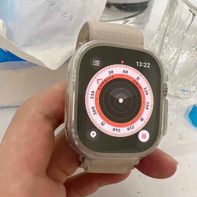 Ultra 49mm for Apple watch Case 45MM 41MM 44MM 40MM 42MM Transparent Cover Screen Protector Apple Watch Series 3 4 5 6 SE 7 8 - World Bazaar Life